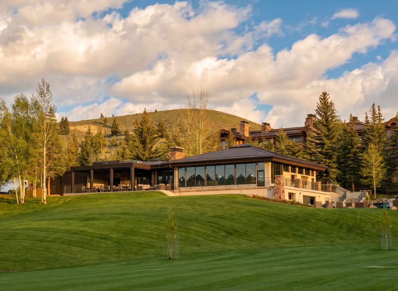 Timbers at Bigwood — the restaurant building at Bigwood Golf Course in Ketchum, Idaho